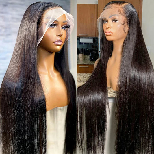 Bone Straight Pre-Plucked 13x6 Human Hair HD Lace Frontal Wig